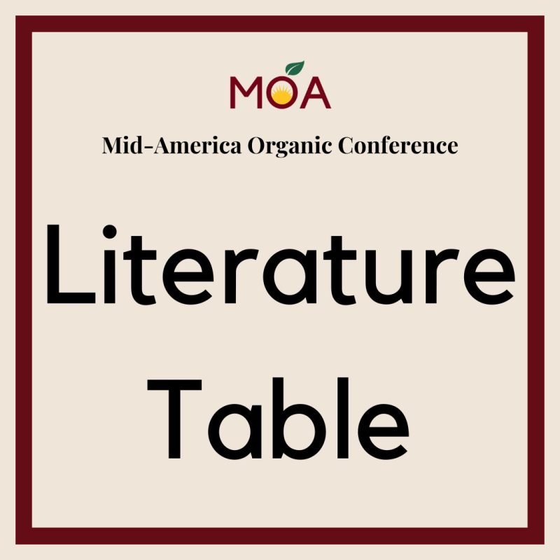 Literature Table Vendor Registration - Mid-America Organic Conference