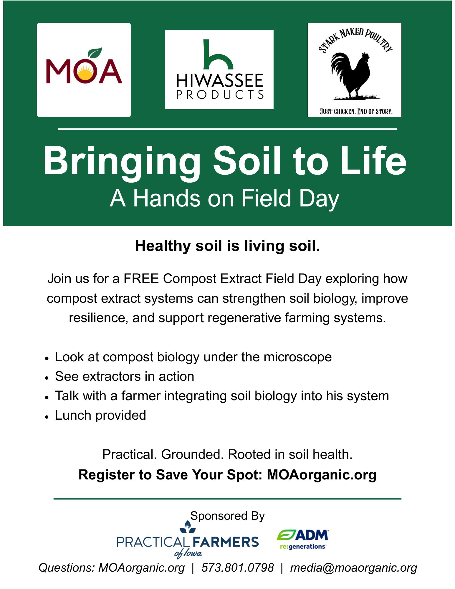 Bringing Soil to Life: A Hands on Field Day